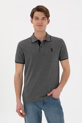 پولوشرت طوسی مردانه پنبه ای U.S. Polo Assn. - کد 931059814