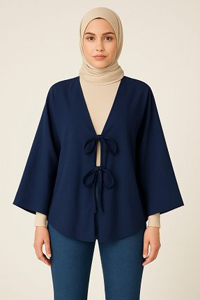 تونیک سرمه ای زنانه بافتنی fanfilya - کد 931232660