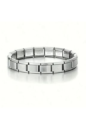 دستبند استیل (فولاد) طوسی زنانه استیل ضد زنگ Monarque - کد 925128421