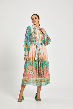 لباس نارنجی زنانه بافتنی Serpil - کد 931080898