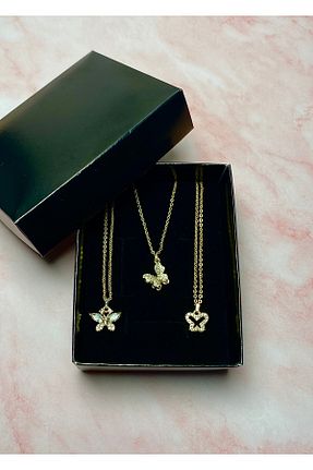 ست استیل متالیک زنانه روکش طلا Tixy Pixy - کد 931076084