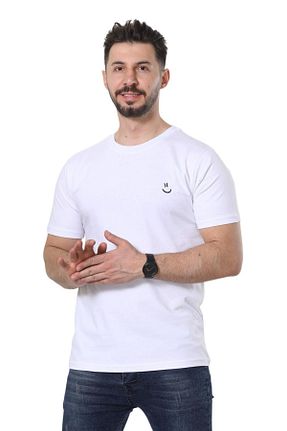 تیشرت سفید مردانه رگولار GEZEGENX - کد 931083697