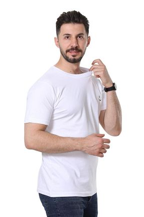 تیشرت سفید مردانه رگولار GEZEGENX - کد 931083697