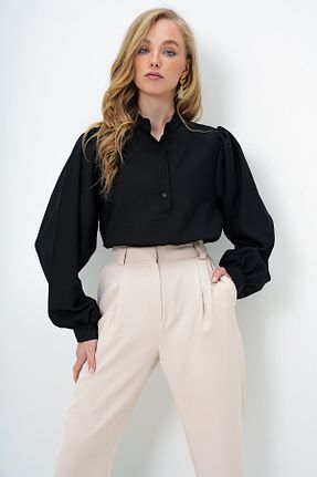 پیراهن مشکی زنانه رگولار Trend Alaçatı Stili - کد 929619084