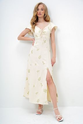 لباس بژ زنانه بافتنی Trend Alaçatı Stili - کد 930942854
