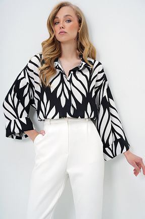 پیراهن مشکی زنانه اورسایز Trend Alaçatı Stili - کد 930942424