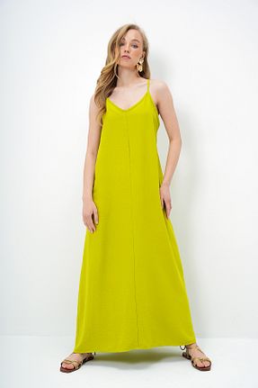 لباس سبز زنانه بافتنی Trend Alaçatı Stili - کد 930942554