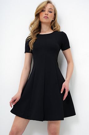لباس مشکی زنانه بافت Trend Alaçatı Stili - کد 930942682