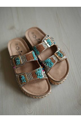 دمپائی رنگی زنانه جیر EREN SHOES BAG - کد 929545512