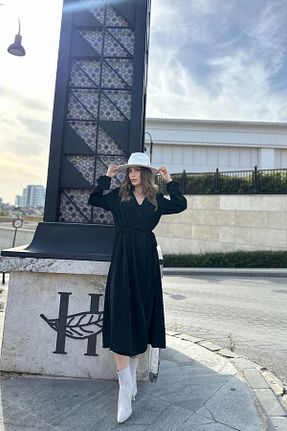 لباس مشکی زنانه بافتنی bacc - کد 929551565