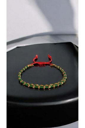 دستبند جواهر قرمز زنانه روکش طلا Bensei Takı Dükkanı - کد 881653349
