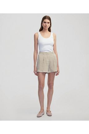 شلوارک و برمودا بژ زنانه Straight İpekyol - کد 929561555