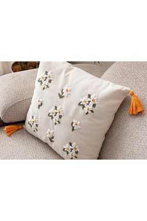 کوسن و روکش کوسن رنگی کتان dekomall home & living - کد 926018221