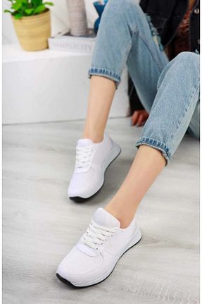 کفش اسنیکر رنگی زنانه بند دار LCN - کد 929583621