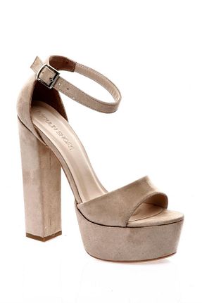 کفش مجلسی بژ زنانه پاشنه ضخیم Moulin Shoes - کد 211994170