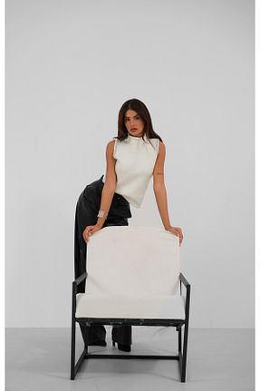 سوئیتر سفید زنانه مخلوط پلی آمید Black Fashion - کد 864341061