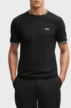 تیشرت مشکی مردانه رگولار BOSS - کد 929597964