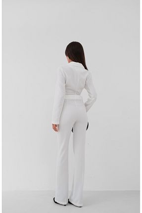 ست بالاتنه و پائین تنه سفید زنانه بافتنی Black Fashion - کد 831363900