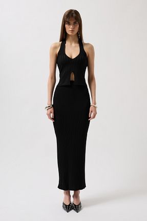 دامن مشکی زنانه بافتنی Black Fashion - کد 925765653