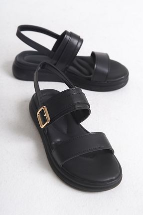 صندل مشکی زنانه پاشنه ضخیم Entella Store - کد 929603985