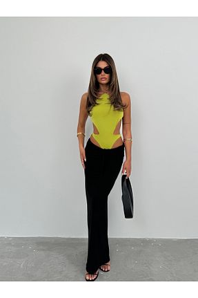 بادی زرد زنانه یقه هفت Black Fashion - کد 841988512