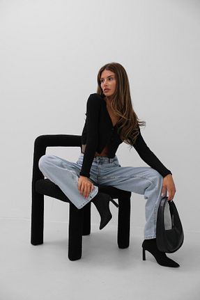 بلوز مشکی زنانه ساده Black Fashion - کد 785218915