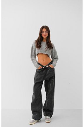 شلوار جین مشکی زنانه جاگر Black Fashion - کد 823026076