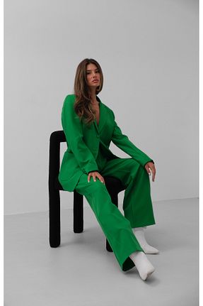 ست بالاتنه و پائین تنه سبز زنانه بافتنی Black Fashion - کد 831366122