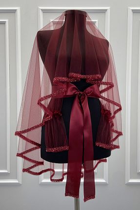 عقد و عروسی و حنابندان زرشکی ZEYMERADE - کد 929608006