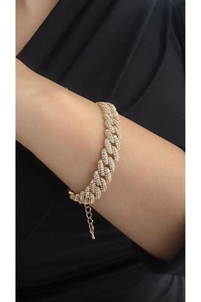 دستبند استیل (فولاد) طلائی زنانه استیل (فولاد) Chiaro Accessory - کد 735221253