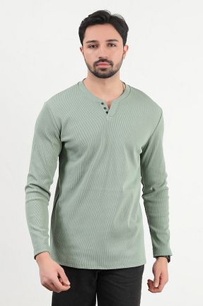 سوئیشرت سبز مردانه بافت دار JB John Borners - کد 929618848