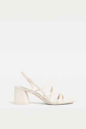صندل نباتی زنانه پاشنه ضخیم Stradivarius - کد 898857933