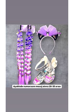 کفش مجلسی بنفش بچه گانه 3b kids - کد 929681527