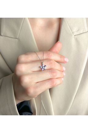 گردنبند نقره طوسی زنانه 925 عیار Şimal Silver - کد 926353288