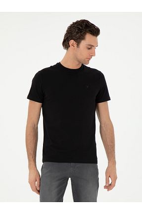 تیشرت مشکی مردانه اسلیم فیت Cacharel - کد 929647440