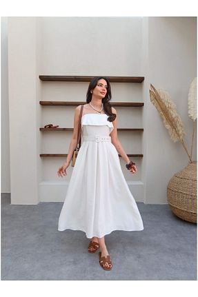 لباس سفید زنانه بافتنی ESRAHELVACI - کد 929656918