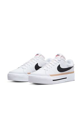 کفش اسنیکر سفید زنانه بند دار Nike - کد 779218335