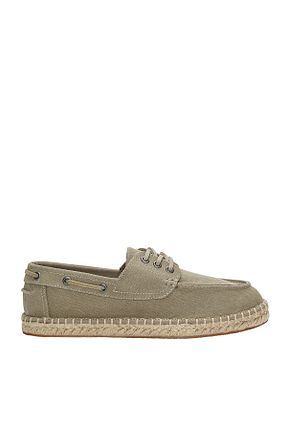 کفش کژوال نباتی مردانه چرم لاکی Pull & Bear - کد 929656366