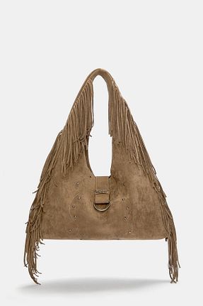 کیف دوشی قهوه ای زنانه پلی استر Pull & Bear - کد 929649920