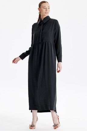 لباس مشکی زنانه بافتنی Tığ Triko - کد 829350250
