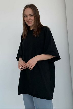 تیشرت مشکی زنانه رگولار Madmext - کد 263260269