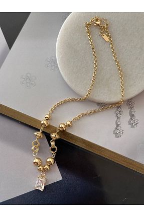 گردنبند استیل ( فولاد ) زرد زنانه استیل ضد زنگ Esmeray Aksesuar - کد 929679602