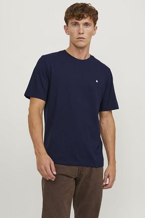 تیشرت سرمه ای مردانه رگولار Jack & Jones - کد 796455152