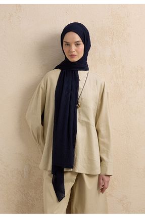 شال سرمه ای مردانه پلی استر Fresh - کد 929694148