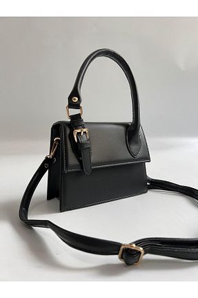 کیف دوشی مشکی زنانه چرم مصنوعی Mia Collection - کد 929715716