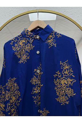 پیراهن حجاب سرمه ای اورسایز Ebrar Store - کد 929698576