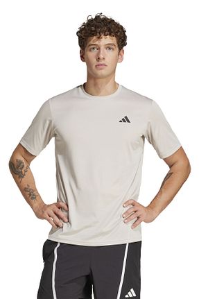 تیشرت طوسی مردانه یقه دوچرخه adidas - کد 898190931