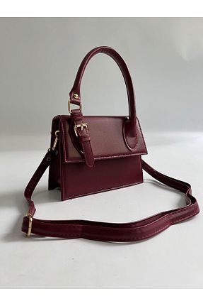 کیف دوشی زرشکی زنانه چرم مصنوعی Mia Collection - کد 929715298