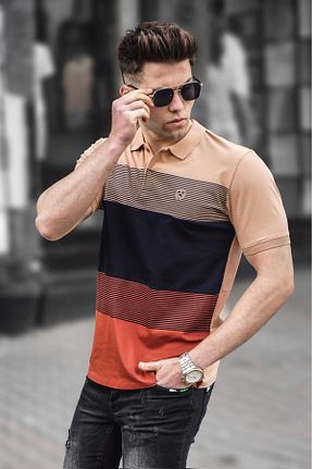 پولوشرت قهوه ای مردانه پنبه ای Madmext - کد 41133451