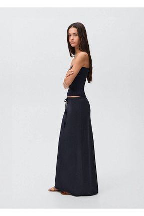 بلوز سرمه ای زنانه رگولار MANGO Teen - کد 925817355